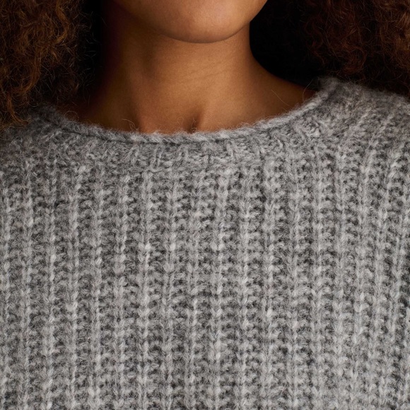 Alex Mill Normandie Alpaca Sweater, Heather Grey, Medium, Brand New Never Worn - Picture 4 of 9